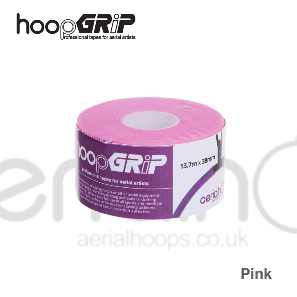 HoopGrip Athletic Tape Pink 13.7m x 38mm Aerial Hoops