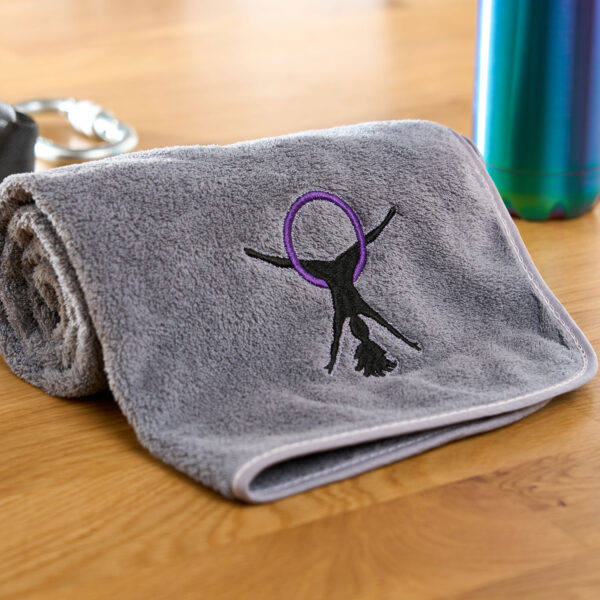 Grey towel with Star embroidery