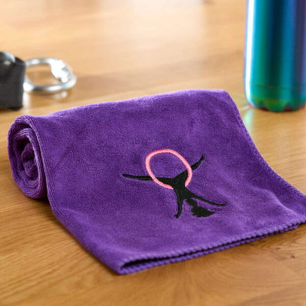 Purple towel with Star embroidery