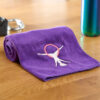 Purple towel with Star embroidery