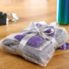 Aerial Hoop Gift bundle - Grey Towel with Purple socks Point Your Toes